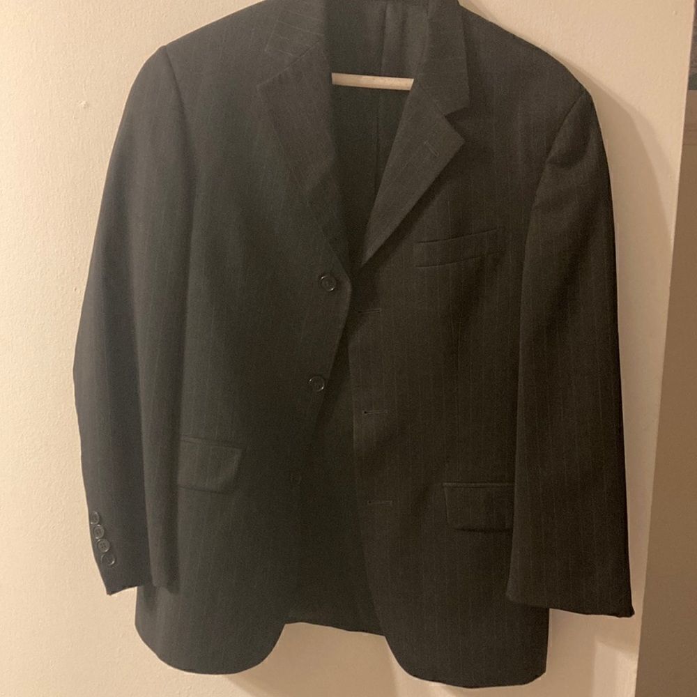 MUSEO Riffini Mens Black Pin Stripped Blazer. Made in Italy